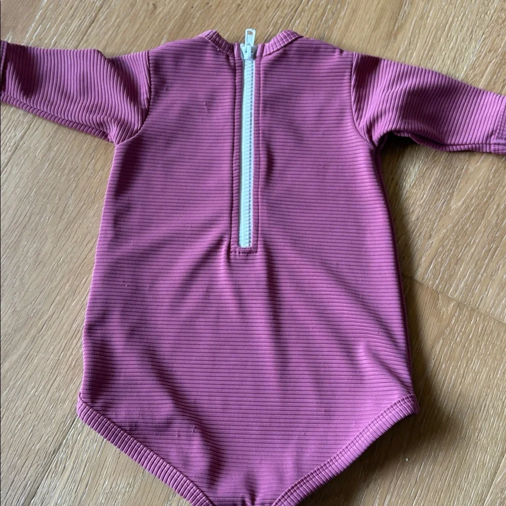 Cubbii  ribbed baby long sleeve swimsuit